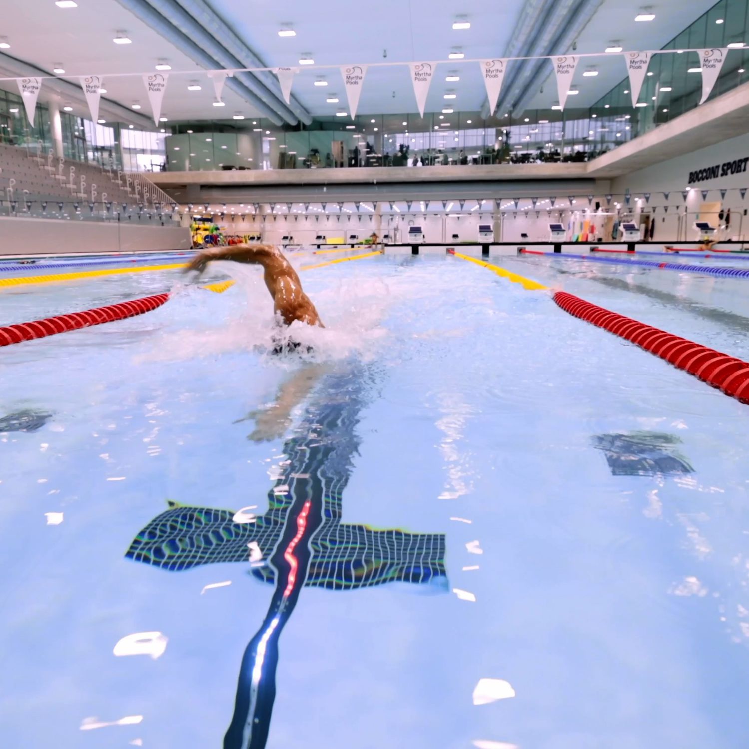 Myrtha Pools Virtual Trainer LED pace system